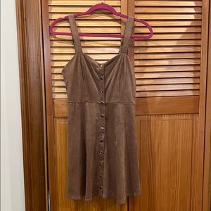 suede skater dress